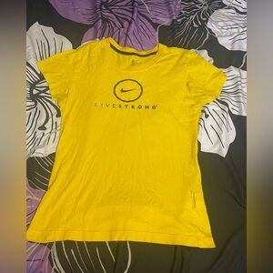 Nike Yellow LIVESTRONG Short-Sleeve Tee, Medium